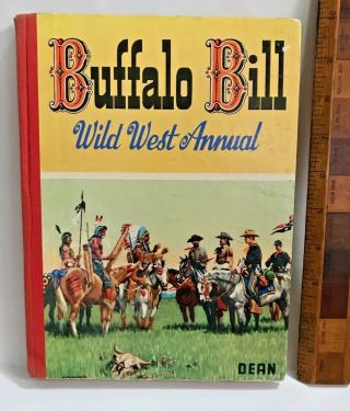 Vintage 1950s Buffalo Bill Wild West Cowboy Comic Book Annual No 6? Hb Uk Vgc