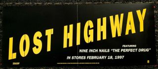 Lost Highway 8x20 Promo Poster David Lynch Nine Inch Nails Nin Trent Reznor