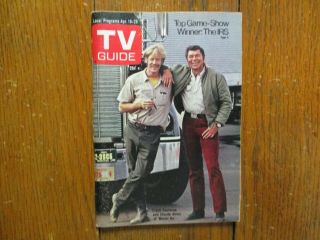 April 19 - 1975 Tv Guide Magaz (claude Akins/movin 