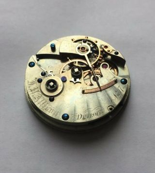 J.  H.  Allison Detroit Pocket Watch Mechanism No 17 For Repair