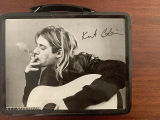 Nirvana Kurt Cobain Lunchbox Black W/thermos Rare Collectible 2005 Neca