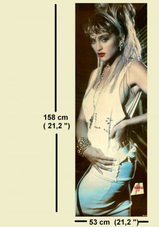 Madonna - Official 1985 Large Vintage Door Poster - 53 X 158cm (21 X 63 ")
