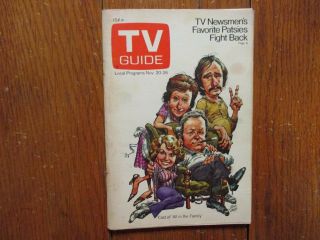 Nov - 1971 Tv Guide (all In The Family/carroll O 