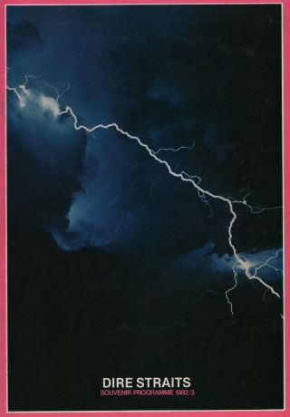 Dire Straits 1982 Love Over Gold World Tour Concert Program Book / Mark Knofler