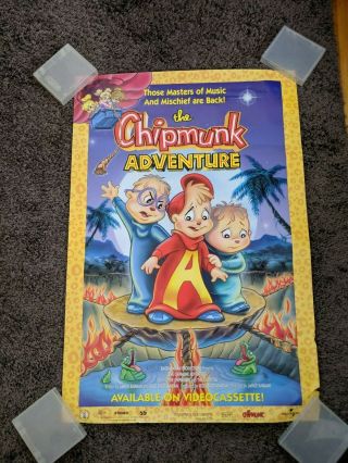 The Chipmunk Adventure Movie Poster 1987 Rare