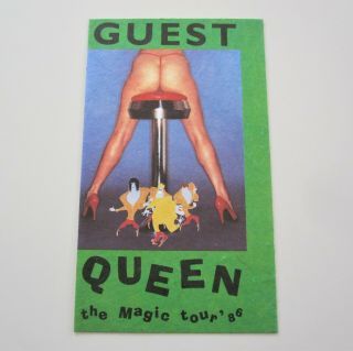 Queen : 1986 Magic Tour Guest Pass Freddie Mercury Concert