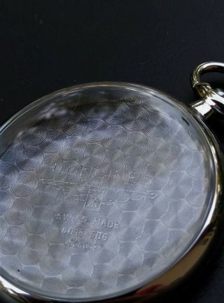 Stunning Longiness Heritage Pocket Watch Case - open face 506 2
