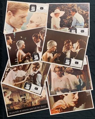 The Great Gatsby Robert Redford Mexican Lobby Card Set 1974