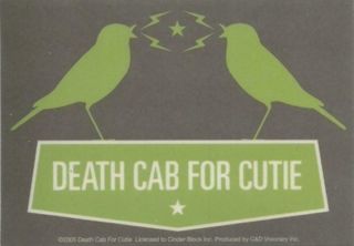 Death Cab For Cutie Green Birds Sticker/decal Rock Music Band Bumper Car