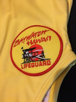 Baywatch Hawaii Screen Worn Yellow Swimsuit Brandy Ledford Aka Dawn Masterson 3