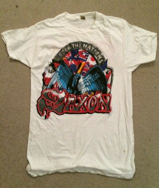 Saxon Us Rock The Nations Vintage Tour T - Shirt