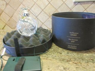 Waterford Crystal Time Square 100 Years " Let There Be Joy Lighted Ornament 2009