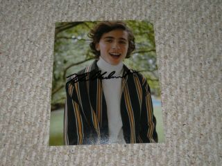 Timothee Chalamet Signed 8x10 Photo Call Me By Your Name Elio 1