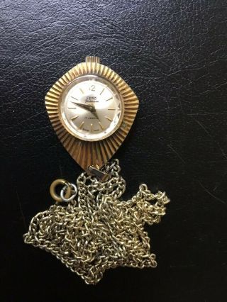 Vintage Fero Feldmann Mechanical Pendant Watch,  Chain,  Order.