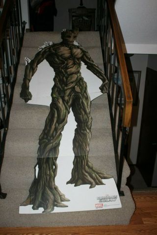 Rare Groot Guardians Of The Galaxy " Lifesize " Cardboard Standup Standee 7 