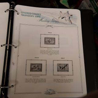 Migratory Bird Hunting Stamp Album without stamps 33 pages 1934 - 2013 2
