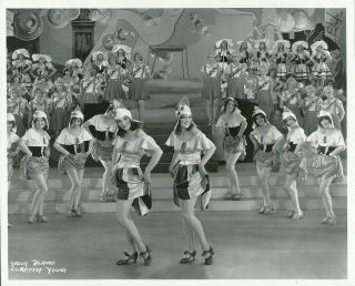 Loretta Young Sally Blane Chorus Girls 1929 Warner Bros Leggy Cheesecake Photo