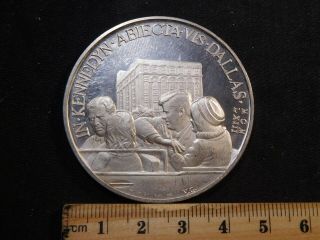 A4 Germany 1963 Silver Jack Ruby / Lee Harvey Oswald Medal 50mm 2
