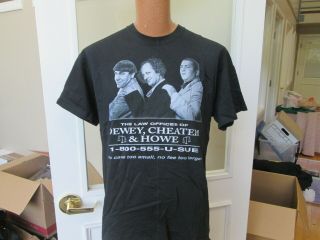 Three Stooges Law Firm Dewey Cheetem & Howe Large T Shirt Official Licensed