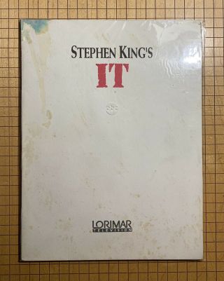 Stephen King’s It (1990) Ultra Rare Authentic Lorimar Television Press Kit