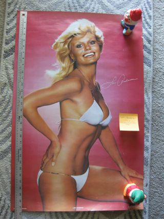 Vintage Loni Anderson White Bikini Poster Tv Show Wkrp 1978