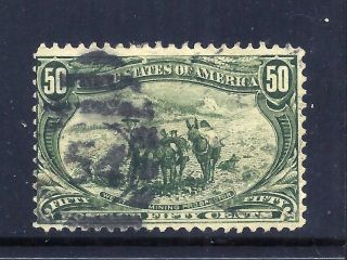 Us Stamps - Us 291 - - 50 Cent Trans - Mississippi Expo Issue - Cv $175