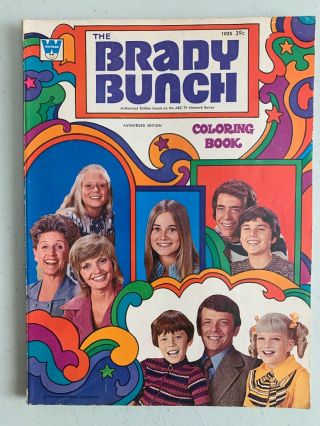 1972 & 1973 Vintage The Brady Bunch Coloring Book Whitman 1035 & 1061 Part 2