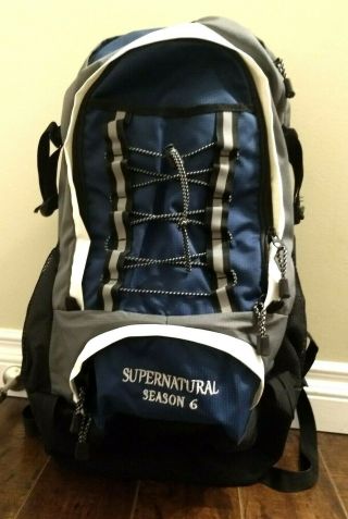Rare Supernatural Cast & Crew Gift: Season 6 Hiking Bag Backpack,  Bonus