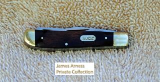 James Arness Gunsmoke Marshal Dillon Buck 382 Two Blade Pocket Knife
