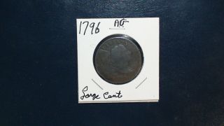 1796 Flowing Hair Large Cent Rare Ag 1c Penny Coin Priced To Sell