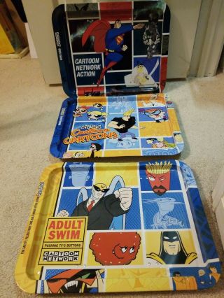 Cartoon Network / Adult Swim Tv Trays (3) Vintage Toonami Cartoon - Cartoon Promos