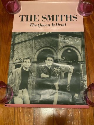 Vintage 1986 The Smiths Queen Is Dead Poster Morrissey 22”x14” Exlnt