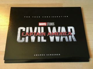 Captain America Civil War Screener Dvd - Marvel Comics Fyc Promo - Chris Evans