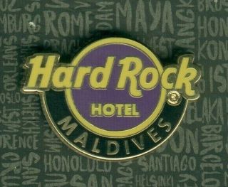 Hard Rock Cafe Maldives Hotel Classic Logo Series 2019 Pin