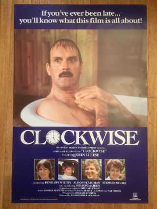 Clockwise 1986 British Comedy Uk Film Poster John Cleese