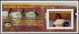 Ohio 20 2001 State Duck Stamp Canvasbacks By Brian Blight