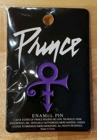 Prince Purple Symbol Enamel Pin See Desc
