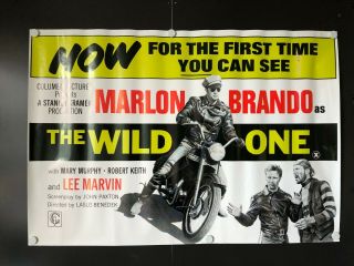 The Wild One - Reprint One Sheet Movie Poster - 39 " X 27 " Ex,  /nm