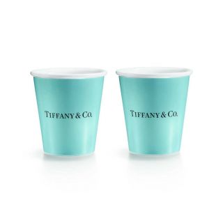 Tiffany & Co.  Bone China Paper Cups Kitchenware Tableware