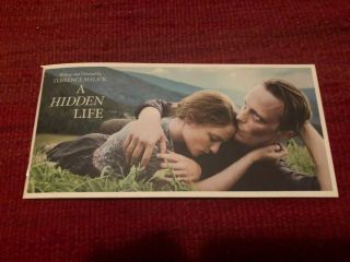 A Hidden Life 2019 Official Promotional Promo Fyc Booklet Terrence Malick