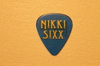 Nikki Sixx Concert Own Guitar Pick Motley Crue Ozzy Osbourne Tour The Dirt