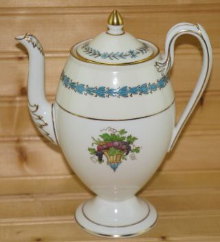 Wedgwood Appledore W3257 Coffee Pot,  6 1/2 " With Lid,  8 ",  3.  25 Cups