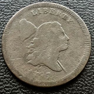 1797 Liberty Cap Half Cent 1/2 Flowing Hair Rare Early Date Better Grade 20681