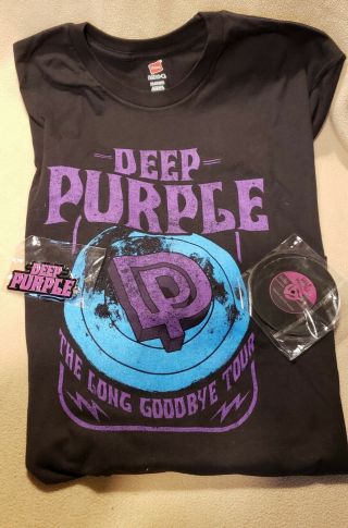 Deep Purple Concert Long Goodbye Tour T - Shirt Xl,  Key Chain,  Drink Coaster