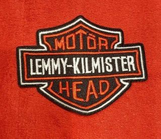 Motorhead Lemmy Kilmister Patch.  Rare Design.  Harley Davidson Motorcycles