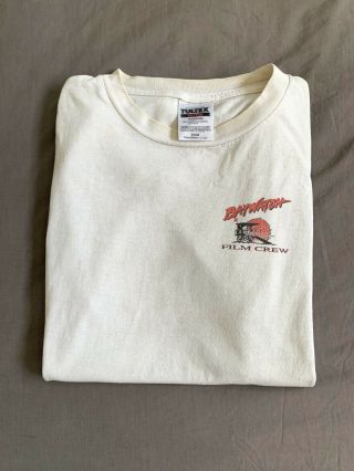 VINTAGE Rare Baywatch Film crew T - Shirt,  White Color,  Awesome - SIZE S 3