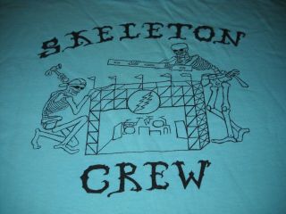 Grateful Dead Vintage Skeleton Stage Crew Summer Tour 1991 Concert T - Shirt - Xl - Nr