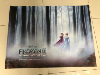 Frozen 2 Uk Quad Movie Poster