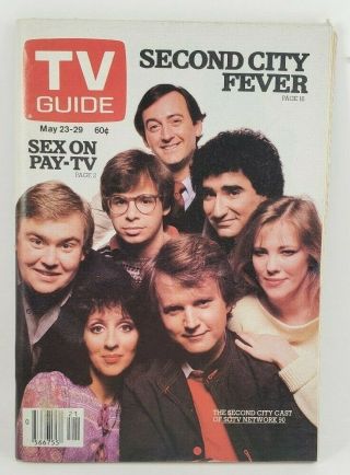 Tv Guide Canada 1981 May 23/29 John Candy And The Second City Cast Sctv Cover