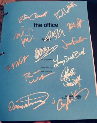 The Office " The Fight " Studio Script Signed By Entire Cast X13 Rare
